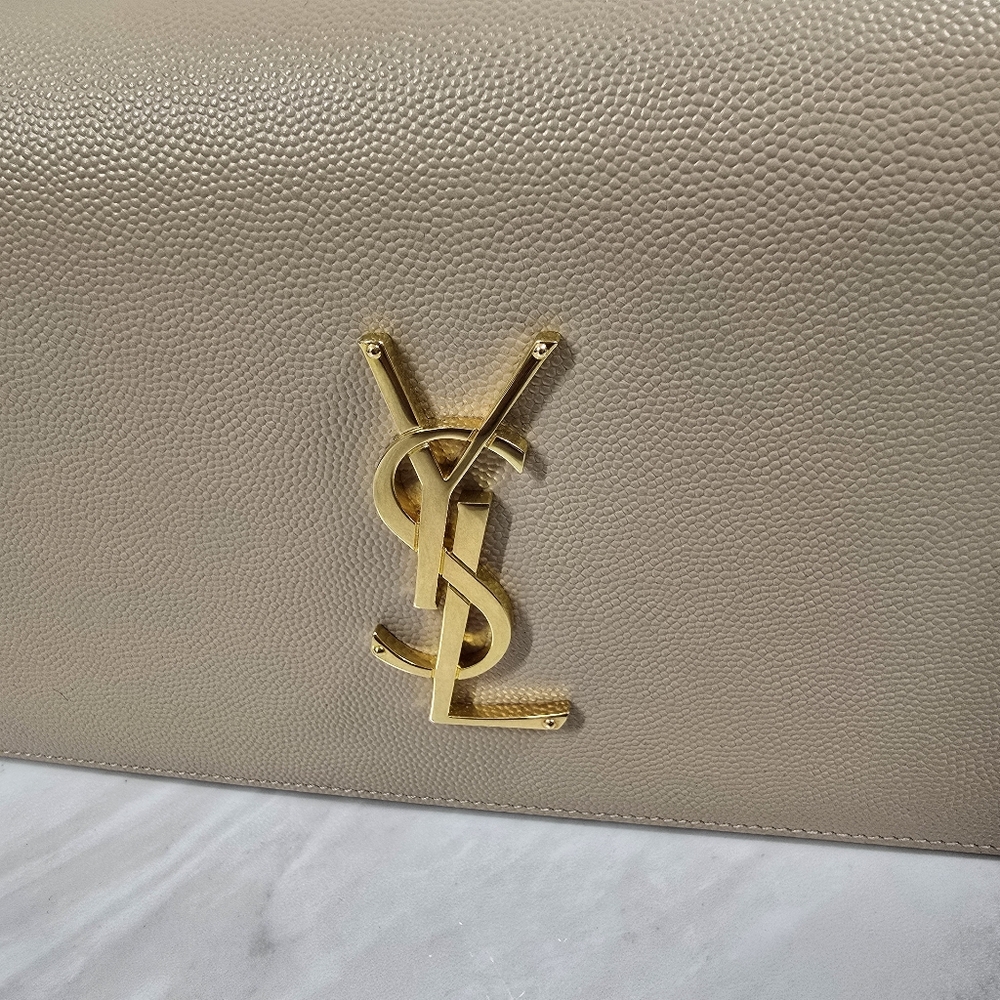 Yves Saint Laurent Beige Clutch Bag - Picture 2 of 10